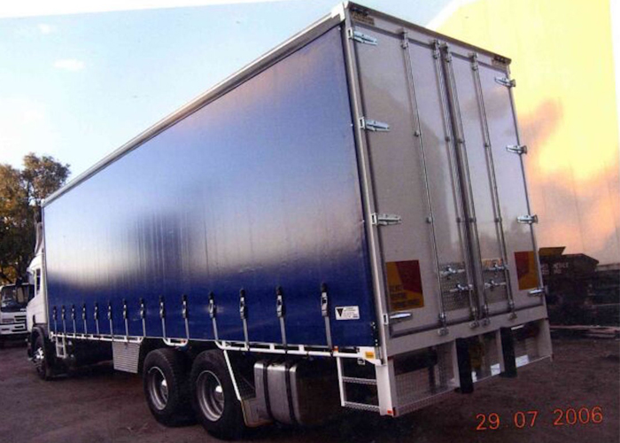 Boîte latérale de rideau avec des profils composés et en aluminium pour les cargaisons sèches de fret, la boîte de camion de fret sec ou les remorques de fourgon
