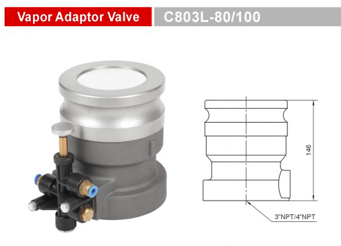 Valve d'adaptateur de vapeur_C803L-80/100