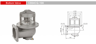 Vannes inférieures-Vannes d'urgence-GET C804CQ-100